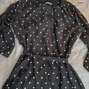 Loft polka dot dress